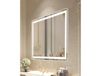 VEVOR Miroir de salle de bain à LED, 70 x 100 cm, Miroir de maquillage avec éclairage frontal et rétroéclairé, Miroir mural anti-buée avec mémoire et lumières, Intensité réglable en continu 3 couleurs