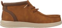 HEYDUDE Wally Mid GripR Classic Heren Instappers Cognac/Tan - Maat 44