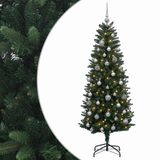 vidaXL Kunstkerstboom met Ballen 150 cm 150 LED's Warmwit PE en PVC