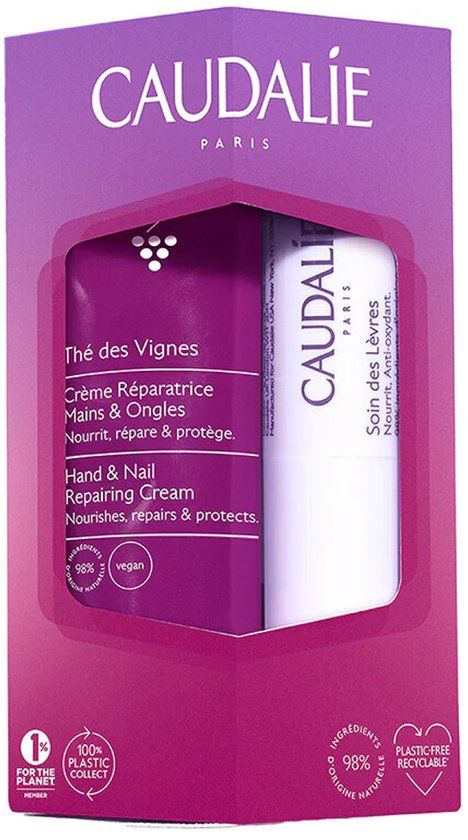 CAUDALIE Thé des Vignes Handcrème & Lippenbalsem Duo - 2 stuks - Dames