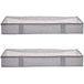 Amazon Basics Onderbedcommode met ritssluiting en transparante bovenkant van vinyl, 2 stuks, grijs, 106,7 x 45,7 x 15,2 cm