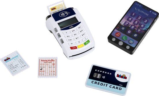 Theo Klein Toys PoS-terminal en Smartphone - 7-delige set - incl. licht- en geluidseffecten