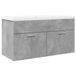 VidaXL Armoire de salle de bain avec lavabo intégré, gris béton