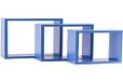 Up MeMi Me460BLU kubus, hout, blauw, 15 x 35 x 35 cm