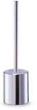 Zeller Toiletborstel houder RVS/edelstaal - zilver - 8 x 34 cm - WC borstel