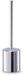 Zeller Toiletborstel houder RVS/edelstaal - zilver - 8 x 34 cm - WC borstel