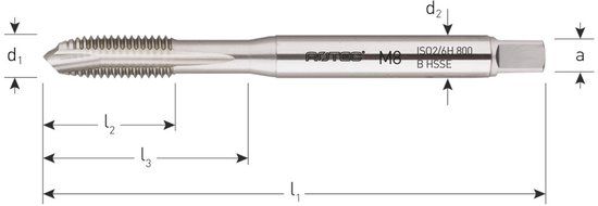 Rotec HSSE 800 M.Tap DIN 371-B M 2