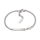 Emporio Armani EGS3310040 Heren Armband - Staal - Gepolijst - 18.50 cm - Zilverkleurig
