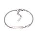 Emporio Armani EGS3310040 Heren Armband - Staal - Gepolijst - 18.50 cm - Zilverkleurig