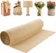 Jute tissu, rouleau. Jute pour décorer les arbres de Noël. Dimensions : 40 pouces x 150 pi. Convient pour le bricolage et les plantes