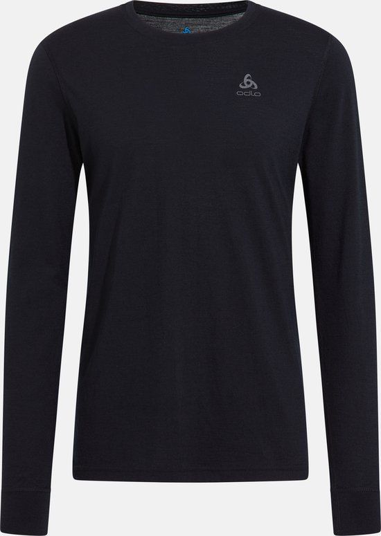 Odlo Natural Merino 200 Crew Neck LS Thermoshirt - Black - Men - Size M