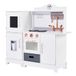 Teamson Kids Retro Houten Speelkeuken - Kinderspeelgoed - Rollenspel Speelgoed - Wit & Rose Goud