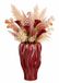 Mica Decorations Bloemenvaas Thom - bordeaux rood - keramiek - 30 x 20 cm