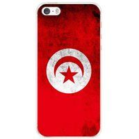 1001 coques Tunesische vlag Siliconen hoesje compatibel met Apple iPhone SE