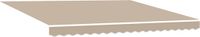 vidaXL - Vervangingsdoek - zonnescherm - voor - 4x3 - m - Beige - Polyester