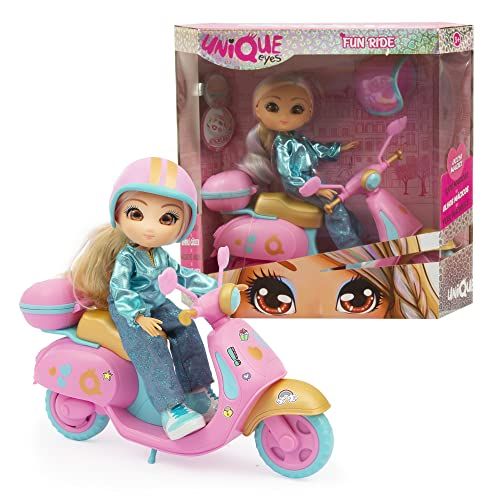 UNIQUE EYES Fun Ride Scooter speelset met pop - Rebecca