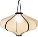NeXtime Lampenkap 60cm Lantaarn Elastische Stof Crème Lumi