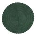 DII Crochet Collection Omkeerbare Badmat - Rond - 27,5 cm - Donkergroen