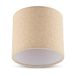 REV Lampenkap rond in moderne look - hoogwaardig linnen, 14cm diameter - vervangende lampenkap voor hanglamp & tafellamp, E27 fitting, taupe