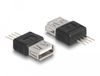 DeLOCK 66653 USB grafische adapter Zwart, Zilver