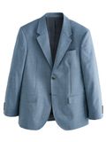 Next - Heren - Normale Pasvorm - Signature Nova Fides 100% Italian Wool Suit Jacket - Short - Blauw