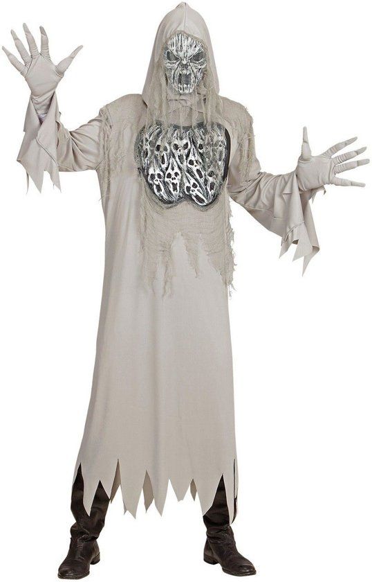 Widmann Spook & Skelet Kostuum Schreeuwende Geest Silencio Man Large Carnaval kostuum Verkleedkleding
