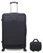 WAVE PARIS – Lot de 2 – Grandes valises et trousse de toilette SELENGA
