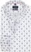 OLYMP Luxor modern fit overhemd - dobby - wit met blauw dessin - Strijkvrij - Boordmaat: 40 (EU maat: M)