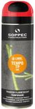Soppec Tempo TP tijdelijke markeerverf, rood, 500 ml