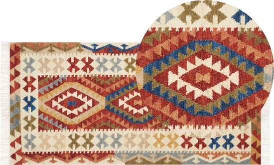 Beliani OSHAKAN - Rug - Multicolor - Wol