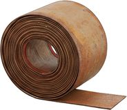 Merkloos Relaxdays Borderrand - 5 meter - flexibel - metaal - bruin