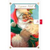 Draeger Paris Traditionele kerstman muzikale wenskaart