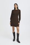 b.young BYNONINA RIB DRESS 2 Dames Jurk Chicory Coffee Melange M
