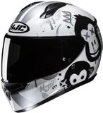 HJC C10 Geti Zwart Wit Integraalhelm Kids - Helm