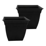 The HC Companies plantenbakken, Zwart, 30,5 cm (Pack van 2)
