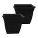 The HC Companies plantenbakken, Zwart, 30,5 cm (Pack van 2)