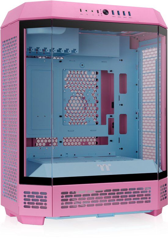 Thermaltake The Tower 600 Mid Tower Chassis | Hidden Connector | Bubble Pink