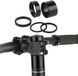 Solidchoice Stratify Commerce Fiets headset afstandhouders van aluminium, verschillende maten, Zwart, Unisex, Mountainbike