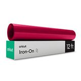 Cricut Iron On Vinyl om op te strijken, rood, 3,6 m, opstrijkbare vinylrol (HTV), compatibel met alle snijmachines Cricut