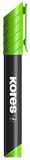 Kores K-Marker Permanente marker XP2, Beitelvormige punt, geelgroen (Pack van 12)