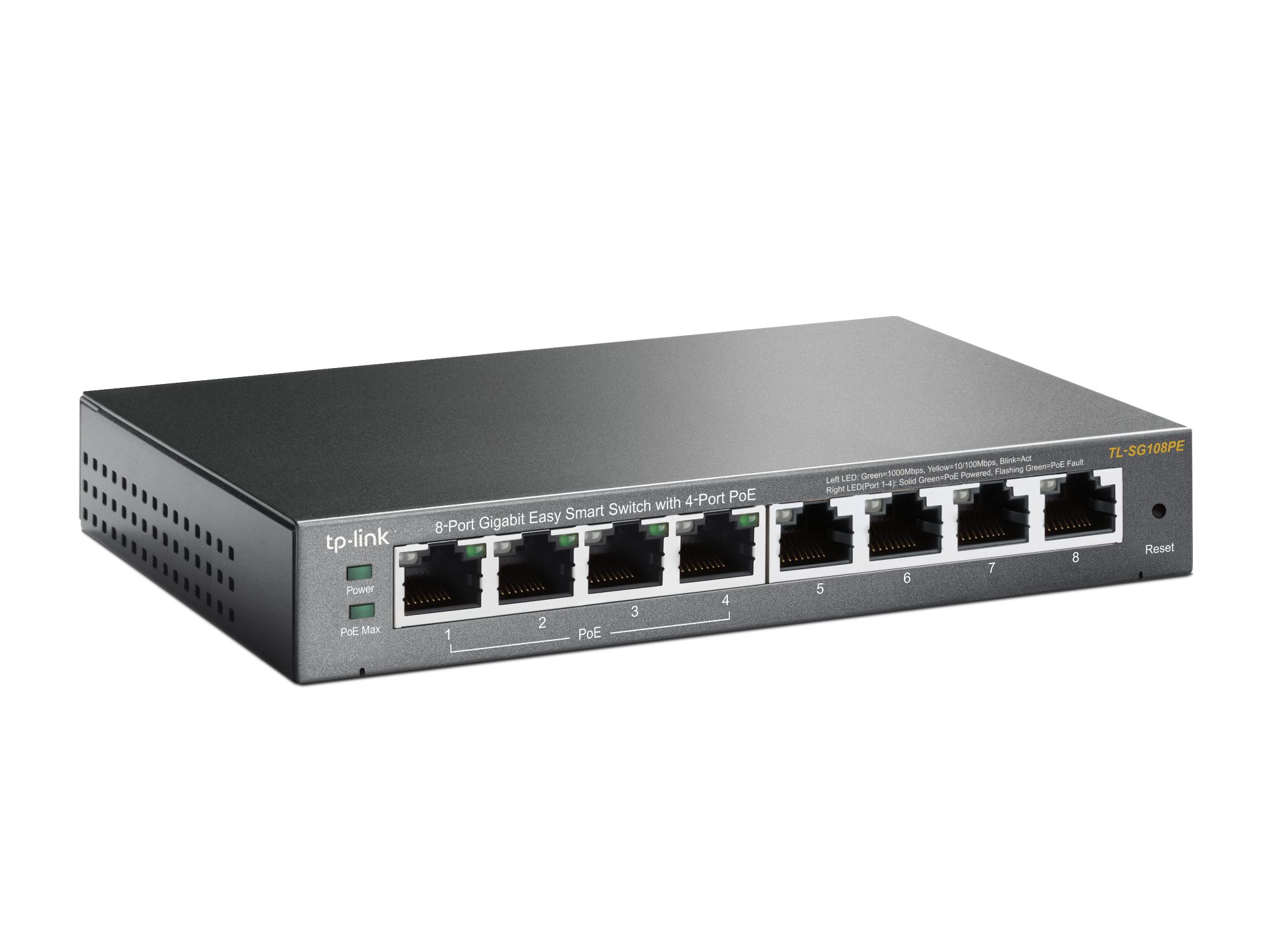 TP-Link TL-SG108PE - 8-Port Gigabit Ethernet Smart Switch with PoE