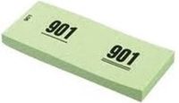 Merkloos Garderobe nummer blokken - papier - groen - nr 1 t/m 1000