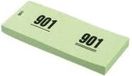 Merkloos Garderobe nummer blokken - papier - groen - nr 1 t/m 1000