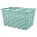 KUNSTSTOF OPBERGMAND TONY 39X29XH22CM DUSTY JADE