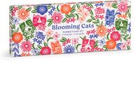 Blooming Galison Blooming Cats Rubber Stamp Set