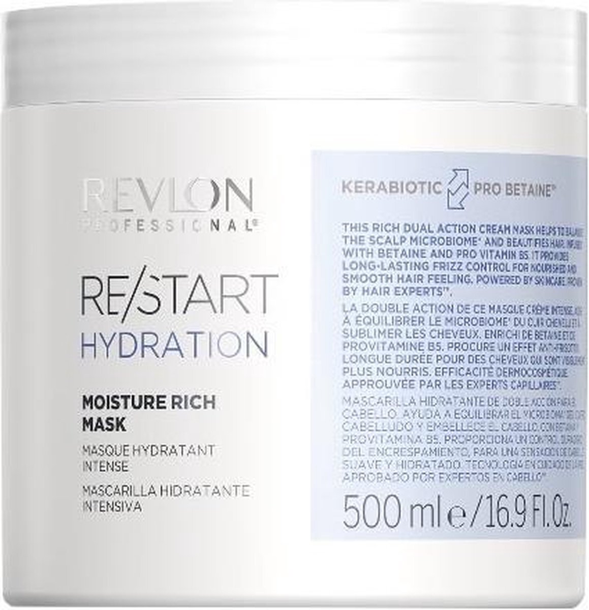 Revlon Re-start Hydratation Rich Mask 500 Ml