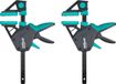 wolfcraft 2x Eenhandsklem PRO - Klemkracht 150 kg - Klemmaat 150 mm