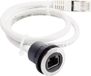Schlegel RRJVA_RJ45 RJ45-inbouwbus Bus, encastrable, Connecteur, droit Nombre de pôles : 8P8C Noir, Argent 1 pièce(s)
