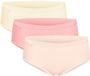 sloggi Midislip Originals Basic H Vrouwen 3-pack Katoen/Elastaan Effen Rood/Geel L