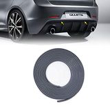 4R Quattroerre.it 19982 Zilverkleurig kleefprofiel voor Alfa Giulietta DAM achterbumper met 3M dubbelzijdig plakband